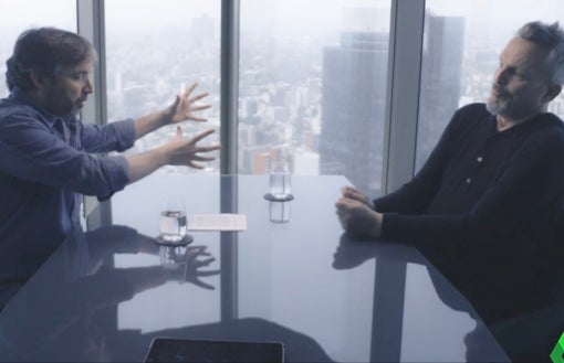 Évole y Bosé se vieron las caras en Ciudad de México