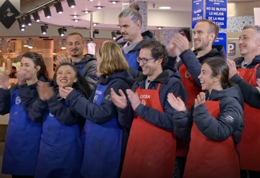 Los dos equipos, en la prueba de exteriores