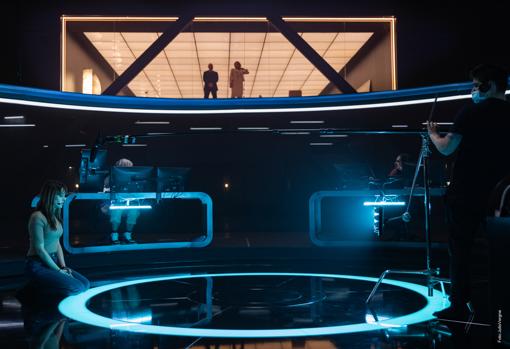 Maggie Civantos, en el plató de 'Express', primera serie española de la plataforma Starzplay