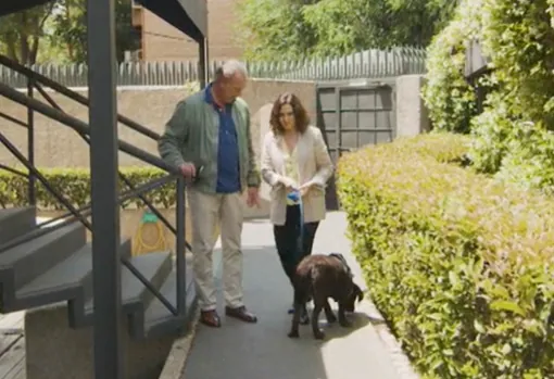 Ayuso recibió a Bertín acompañada de su perro en la oficina de Miguel Ángel Rodríguez