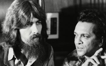 George Harrison y Ravi Shankar