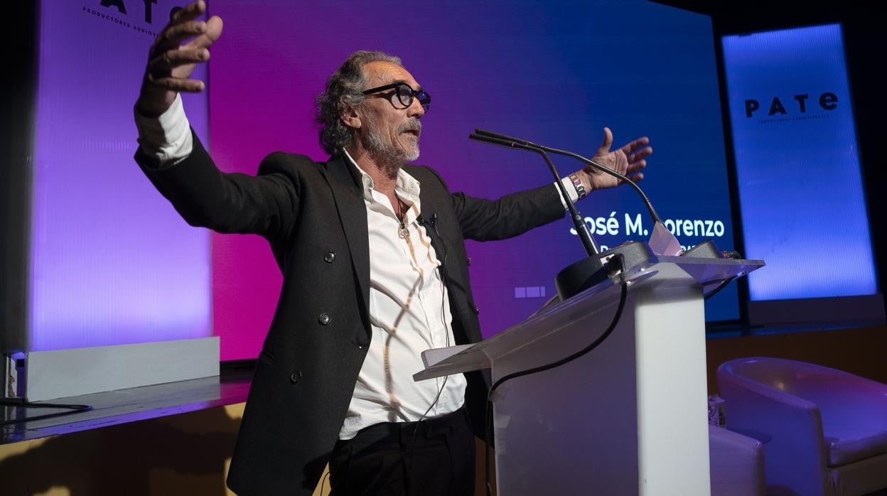 José Manuel Lorenzo, presidente de Pate, durante su intervención