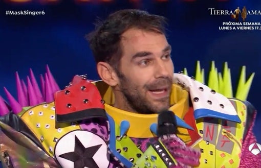 José Manuel Calderón, disfrazado de 'Perro'