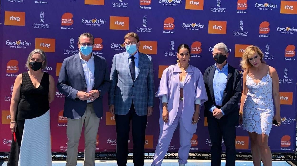 Algunos de los asistentes a la rueda de prensa