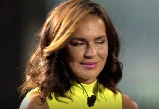 Olga Moreno, durante el debate de ayer