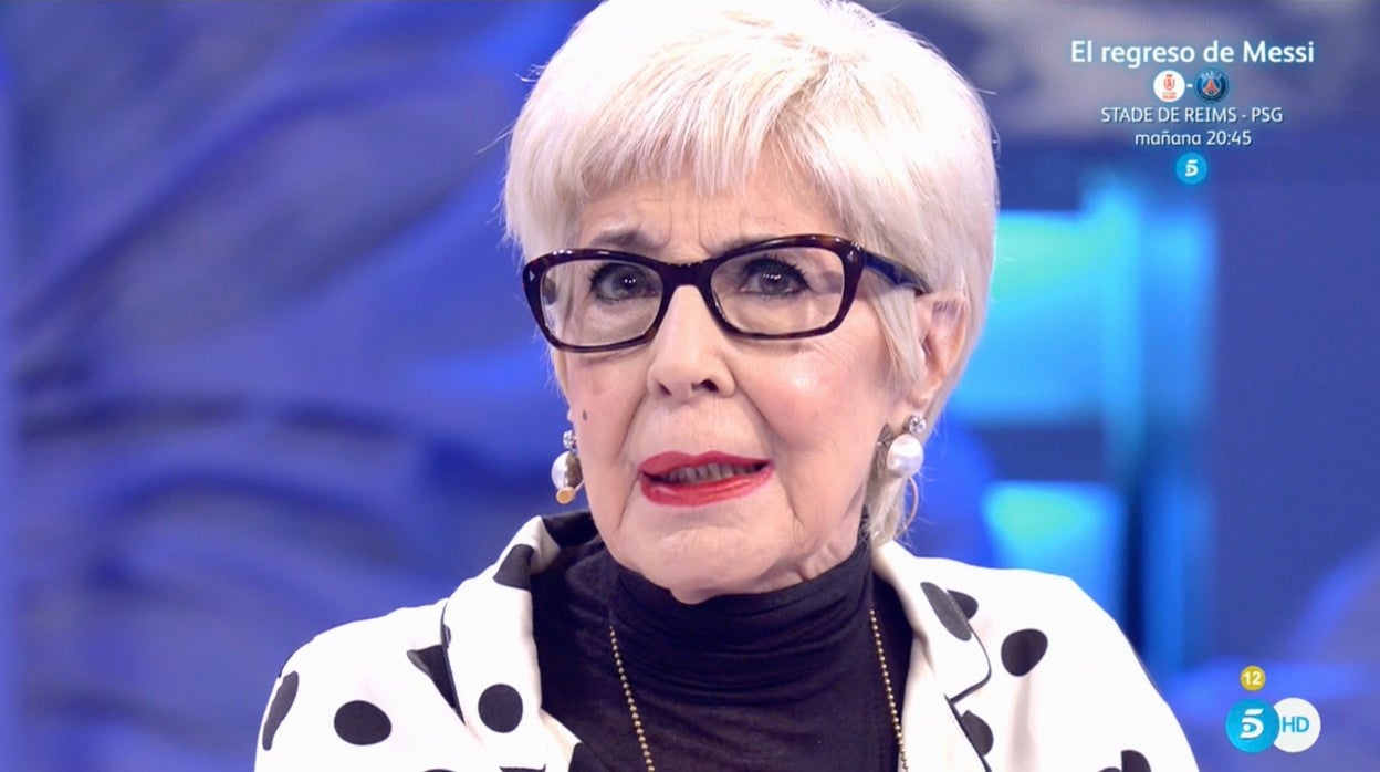 Concha Velasco, durante la entrevista en 'Volverte a ver'