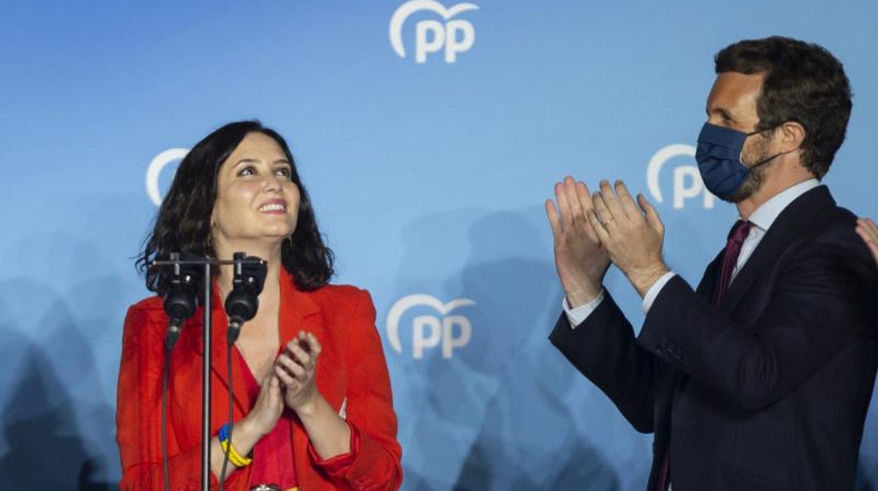 Isabel Díaz Ayuso y Pablo Casado