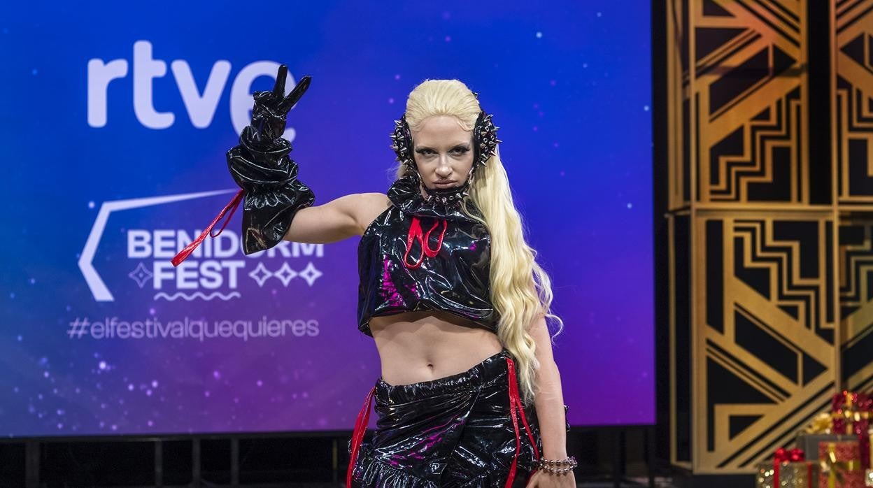 Luna Ki, durante la presentación del Benidorm Fest