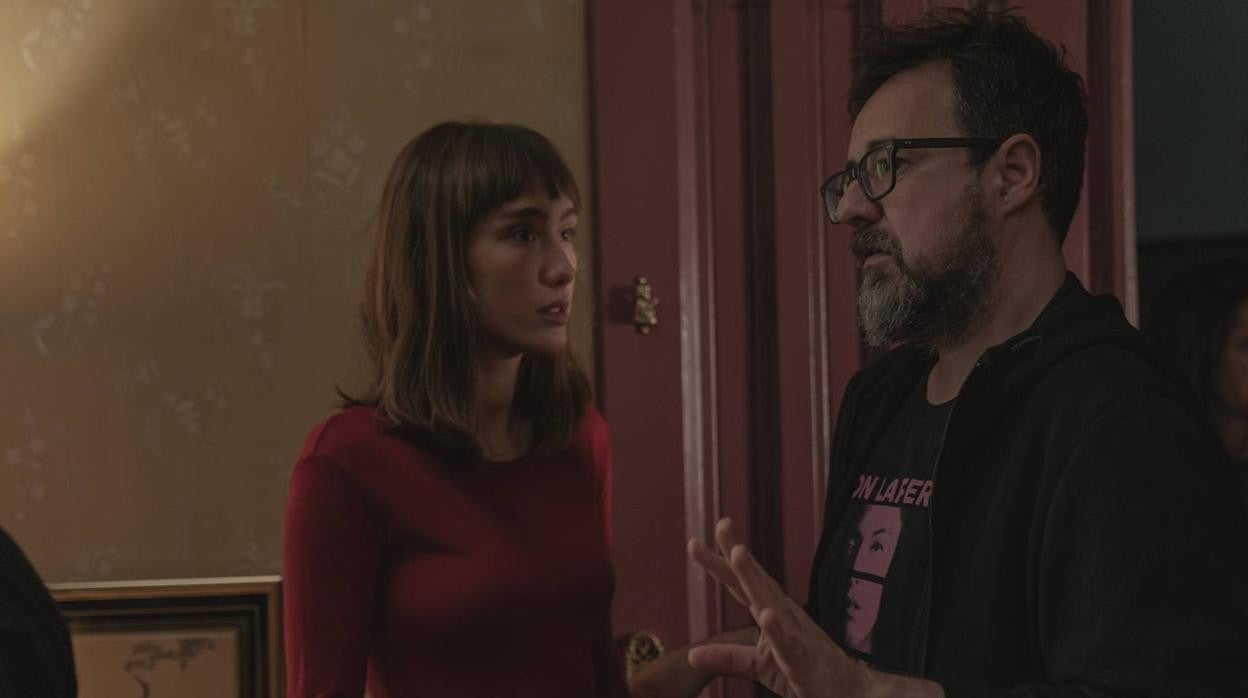 Almudena Amor y Paco Plaza, protagonista y director de 'La abuela'