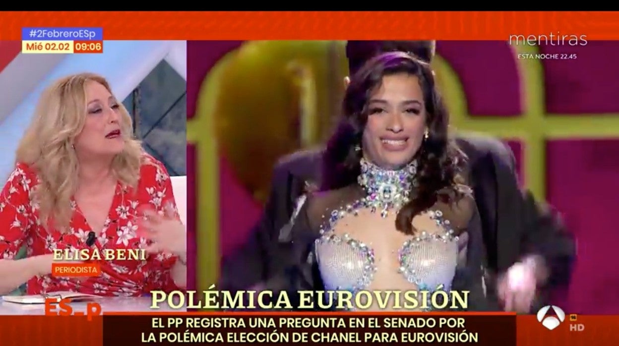 La periodista Elisa Beni, en Espejo Público.