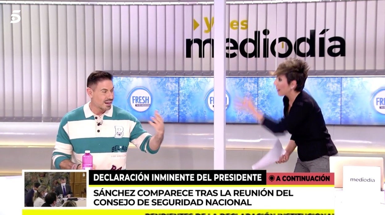 Sonsoles Ónega, se dirige a Miguel Ángel Nicolás en 'Ya es mediodía'