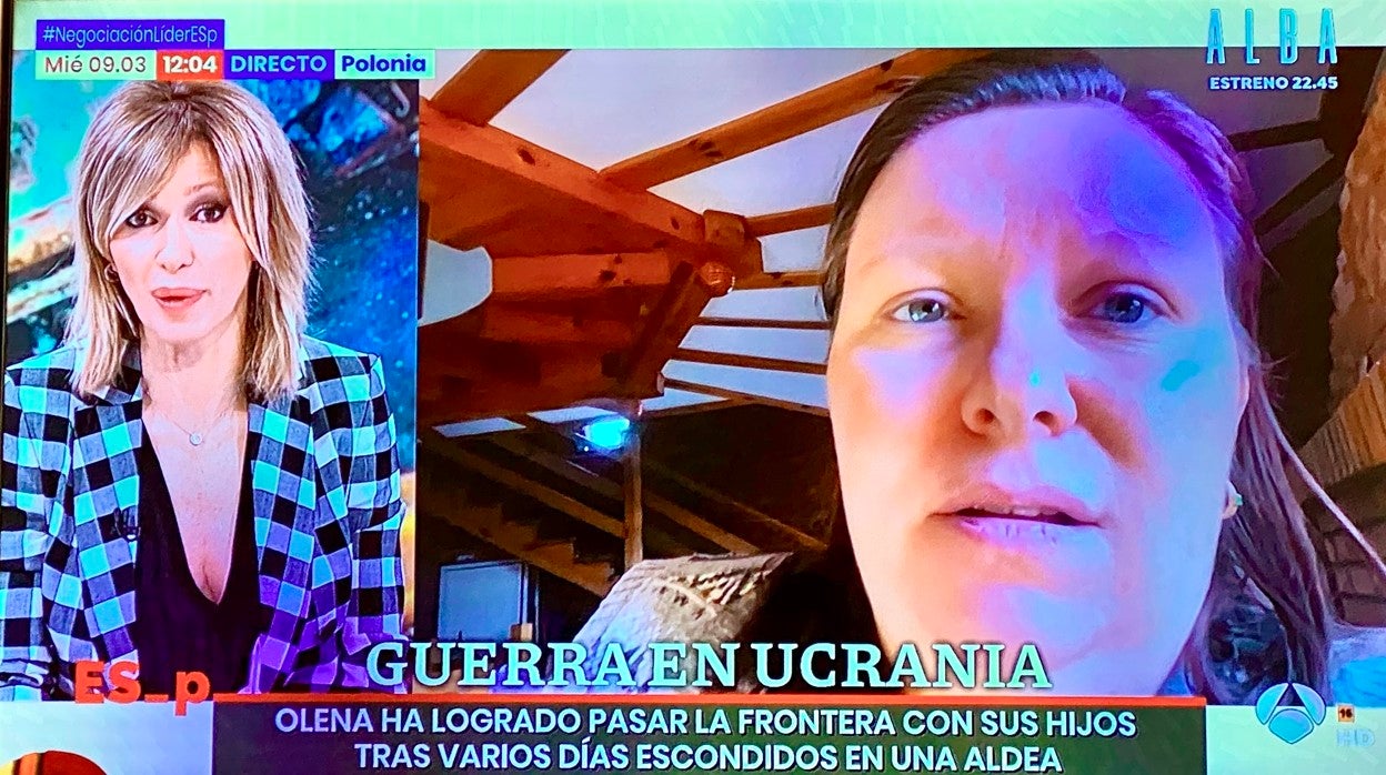 Susanna Griso habla con Olena en 'Espejo Público'