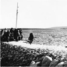 Durante el rodaje de Nanuk