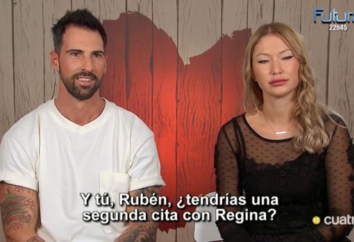 Rubén y Regina al finalizar la cita