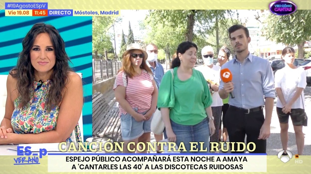 Lorena García, presentadora de 'Espejo Público', charla con Amaya.