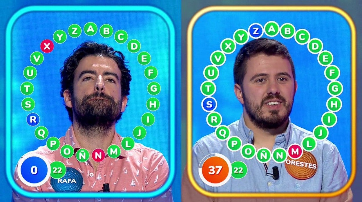 Rafa y Orestes jugando 'El Rosco'