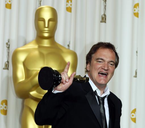 Tarantino, en 2013, tras ganar el Oscar por 'Django'