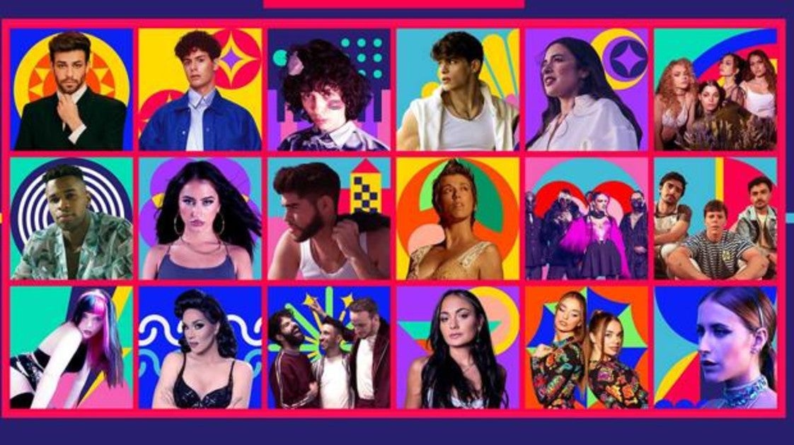 Los 18 artistas que competirán en el Benidorm Fest