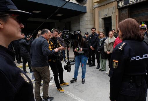 Luisa Martín, el último día de rodaje de 'Servir y proteger'