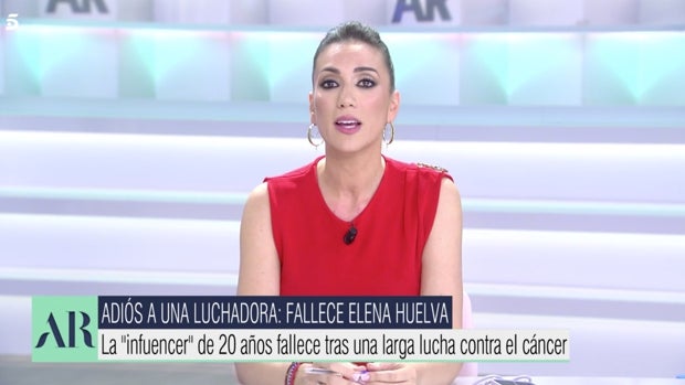Patricia Pardo pone a 'El programa de Ana Rosa' con «un nudo en la garganta» con su emotivo discurso