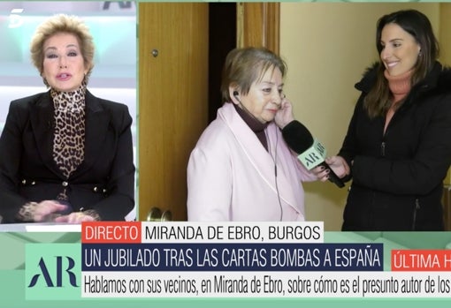 Ana Rosa Quintana, durante la conexión en 'El programa de Ana Rosa'