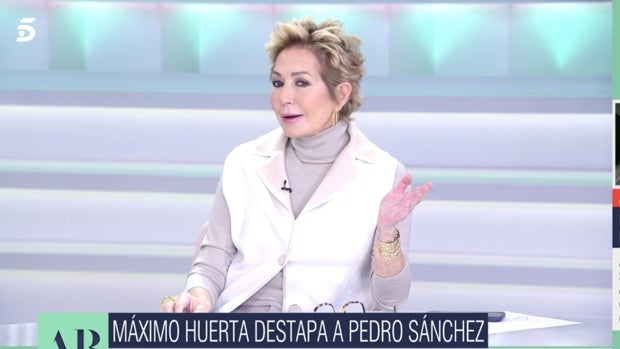 Máximo Huerta deja a Ana Rosa Quintana 'flipada' con su confesión sobre Pedro Sánchez