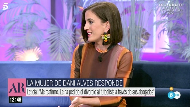 La mujer de Dani Alves desmiente a 'El programa de Ana Rosa' y señala directamente a un periodista