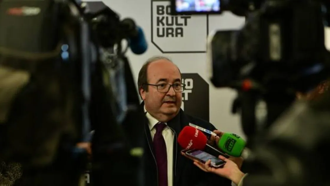 Miquel Iceta, ministro de Cultura, este viernes en un acto en Ceuta