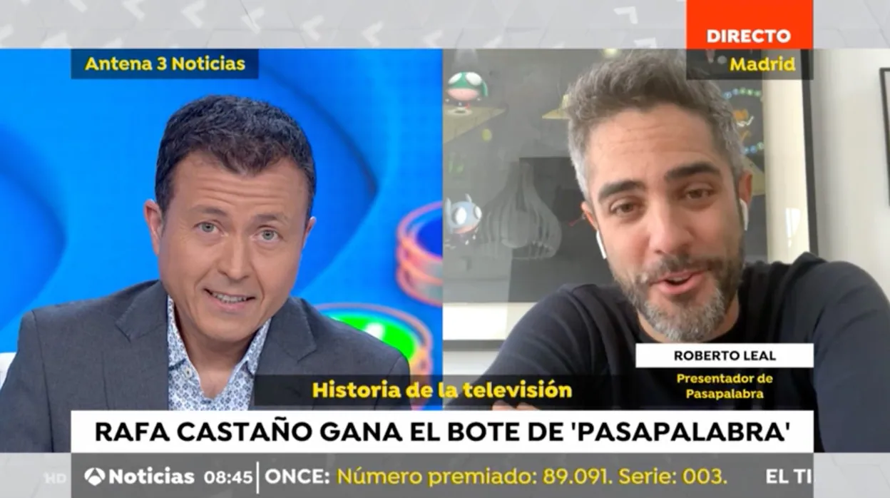 Roberto Leal ha conectado con Manu Sánchez en las Noticias de Antena 3