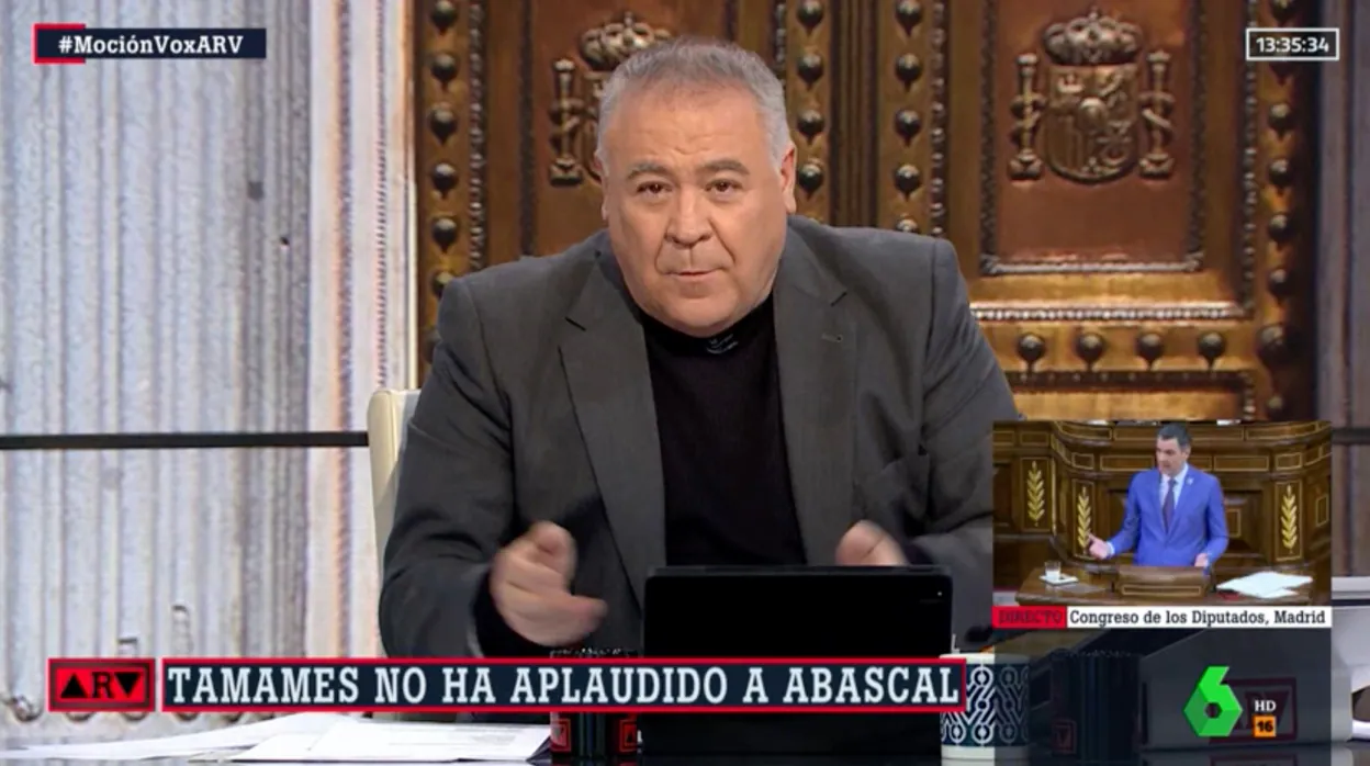 Antonio García Ferreras comenta la moción de censura en 'Al rojo vivo'.