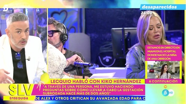 Kiko Hernández admite que Ana Obregón le pidió consejo sobre la gestación subrogada cuando murió su hijo