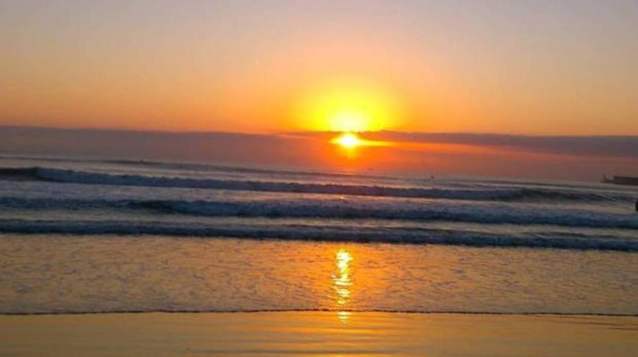 Imagen tomada en la playa del Cabanyal de Valencia