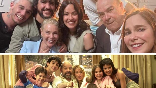 Fran Perea comparte una foto del antes y el después de la familia de 'Los Serrano': así han cambiado los protagonistas