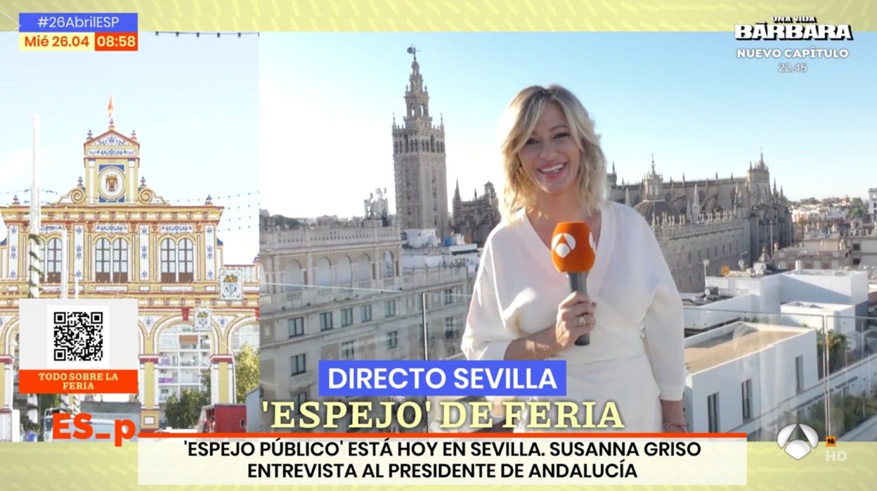 'Espejo Público' con Susanna Griso al frente se ha desplazado a Sevilla.