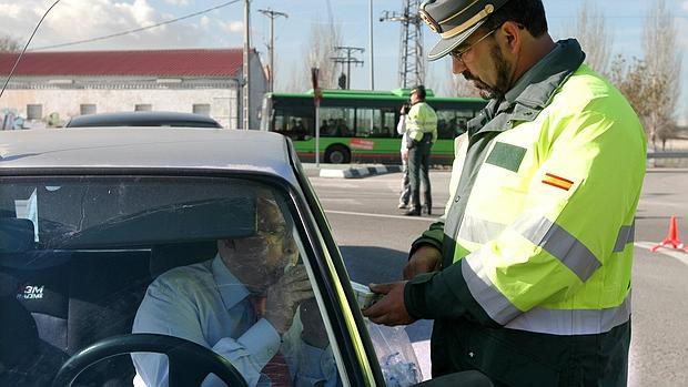 Control de alcoholemia organizado por la Guardia Civil