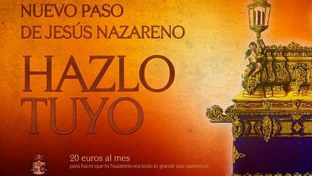 Graba tu nombre en el nuevo paso del Nazareno de Santa María