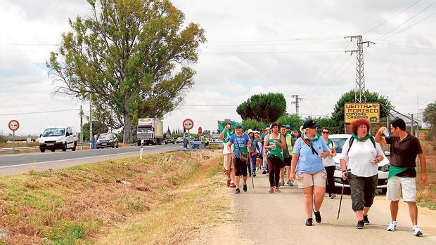 Una de las marchas para reivindicar el desdoble de la N-IV