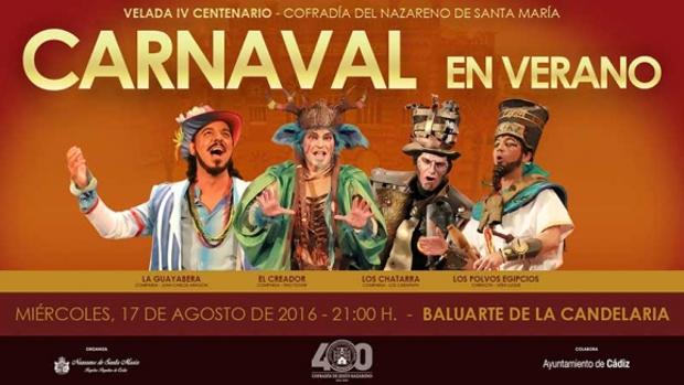 Un cartel de lujo para la esperada Velada de Carnaval del Nazareno