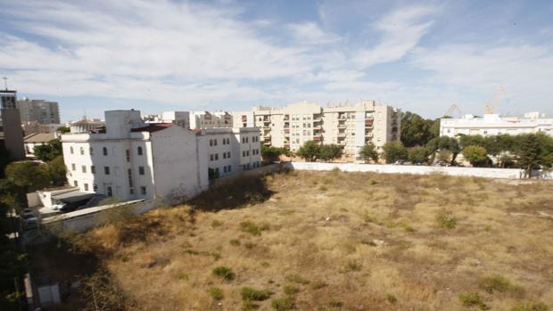 Solar en la zona de San Severiano donde se había proyectado la Ciudad de la Justicia de Cádiz