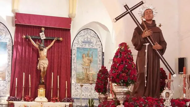La venerada imagen de San Diego, patrón de San Nicolás del Puerto