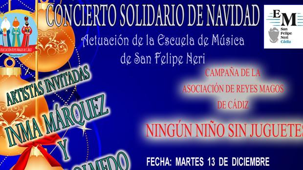 Concierto benéfico en Cádiz para la campaña &#039;Ningún niño sin juguete&#039;