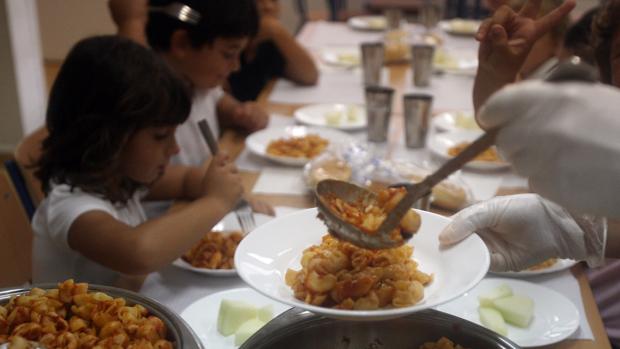 Imagen de archivo de un comedor escolar de Cádiz