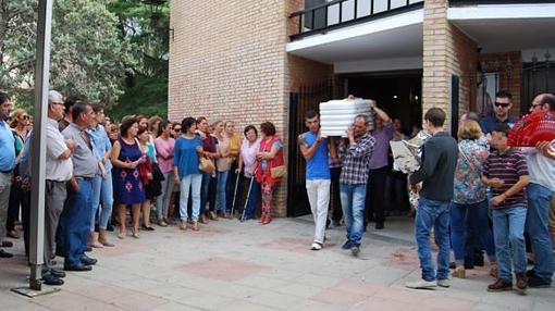 El entierro de la niña fue multitudinario