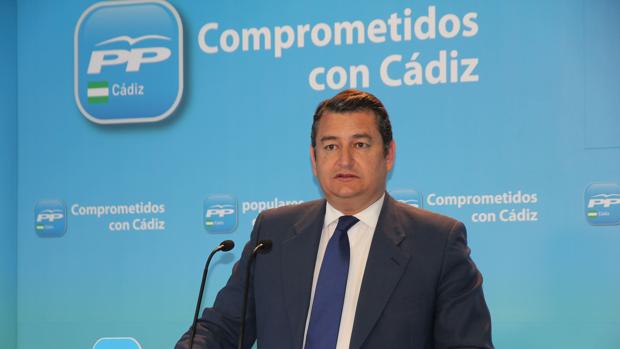 Antonio Sanz, actualmente presidente provincial del PP y delegado del Gobierno en Andalucía.