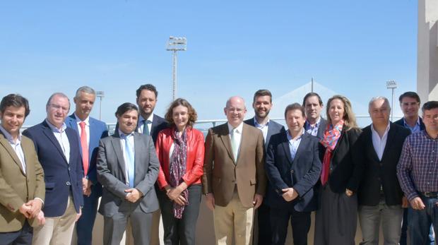 Representantes de la patronal gaditana.