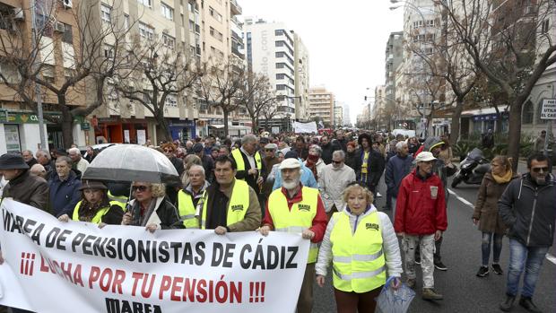 Manifestación de la Marea Blanca gaditana