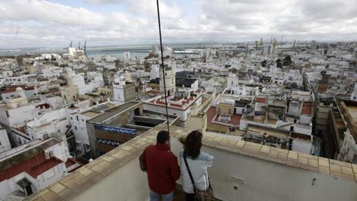 Los tejados de Cádiz, desde la Torre Tavira