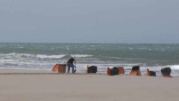 Las playas de Cádiz para el temporal de viento de los próximos