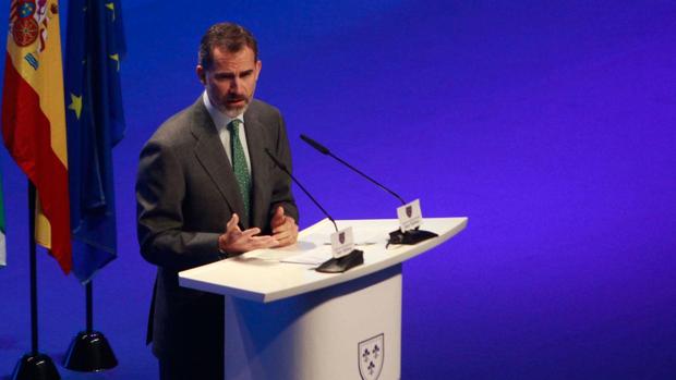 Felipe VI, durante un reciente paso por Sevilla.