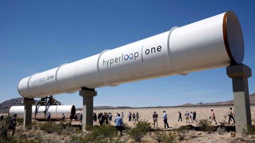 Los tubos sobre los que se desplaza el tren hipersónico Hyperloop